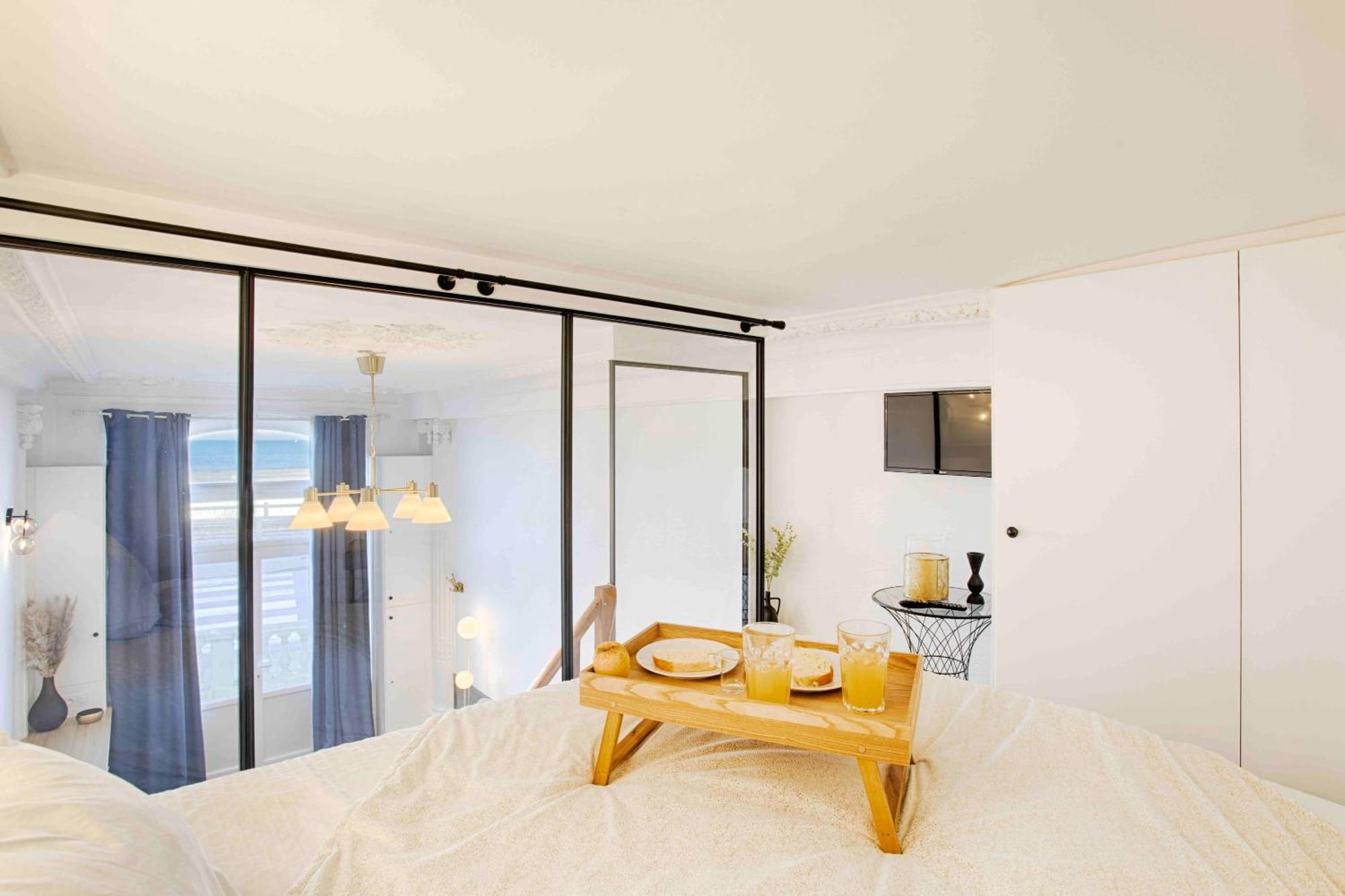 Welc'Home In Houlgate - Vue Et Acces Direct Sur Mer Exterior foto