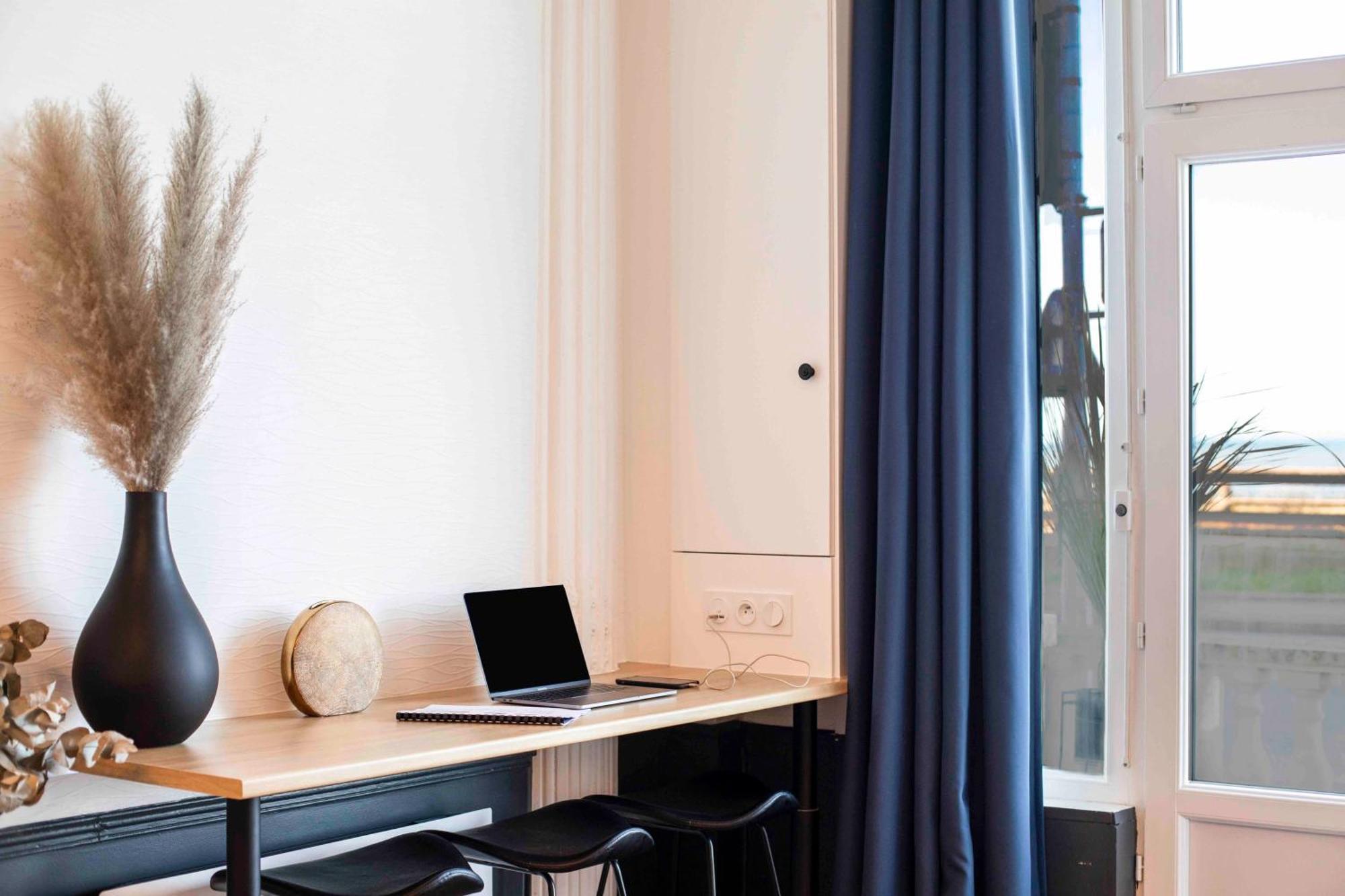 Welc'Home In Houlgate - Vue Et Acces Direct Sur Mer Exterior foto